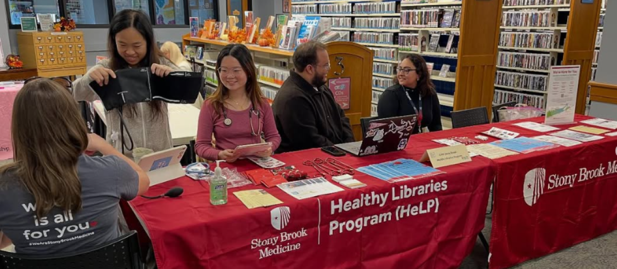 Library wellness outreach services banner