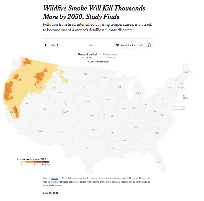 Wildfire Smoke Will Kill Thousands More by 2050, Study Finds